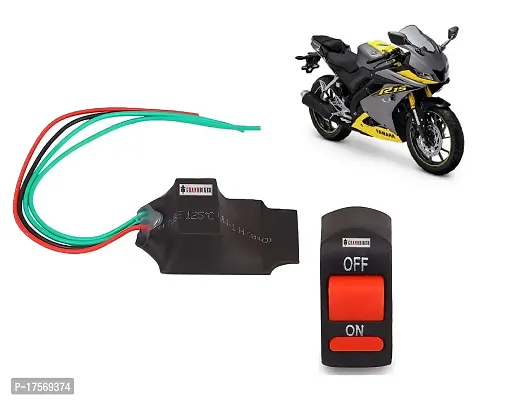 Grandbiker Bike Hazard Flasher 18 Different Patterns Flasher With Switch for Yamaha R15V3-thumb0