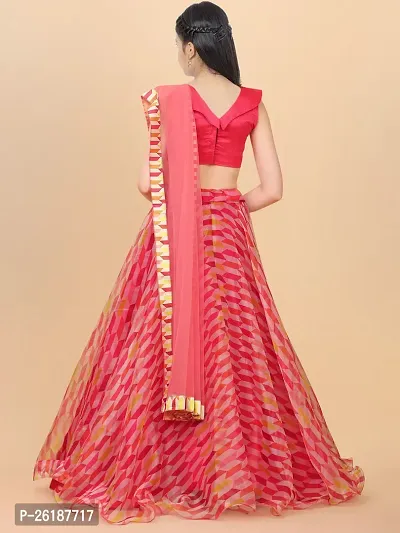 Alluring Pink Net Embellished Lehenga Cholis For Girls-thumb2