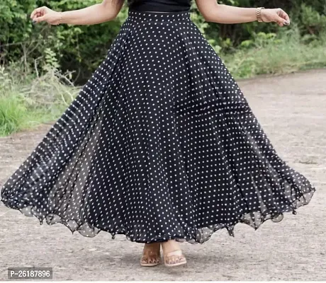 Alluring Black Georgette Embellished Lehenga Cholis For Girls-thumb2