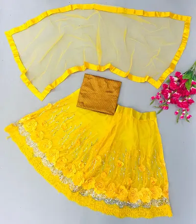 Fashionable Net Lehenga Cholis 