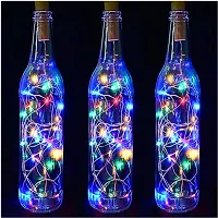 Sri Sai Tradelink Bottle Lights Multi Color Battery Powered, Cork Shaped Fairy String DIY, Party, Decor (Pack of 3) Botle NOT incuded-thumb4