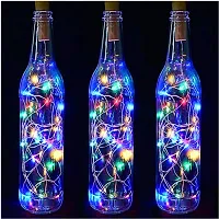 SRI SAI Bottle Lights Multi Color Battery Powered, Cork Shaped Fairy String DIY, Party, Decor (Pack of 3) Botle NOT incuded-thumb4