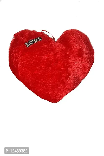 Shri Sai Heart Shaped Pillow, Soft Cushion Pillow in Red Big 50 CM (50 CM X 40 CM X 10 CM )-thumb0
