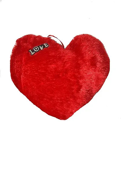 Shri Sai Heart Shaped Pillow, Soft Cushion Pillow in Red Big 50 CM (50 CM X 40 CM X 10 CM )