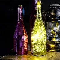 Aarchi's Shoppe Pack of 2 Wine Bottle Cork Copper Wire String Lights (3 Meter 20 LED in Each) - Christmas Decorative Led Lights for Christmas Decoration Bottle NOT Included-thumb4