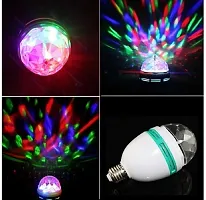 Sri Sai Tradelink 360 Degree Crystal Rotating Bulb Magic Disco LED Light for Party/Home/Diwali Decoration, Multicolour-thumb4