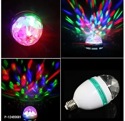 Sri Sai Tradelink 360 Degree Crystal Rotating Bulb Magic Disco LED Light for Party/Home/Diwali Decoration, Multicolour-thumb5