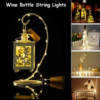 Sri Sai Tradelink 20 LED Wine Bottle Cork Lights Copper Wire String Lights (Warm White, Pack of 2) (Cork Light)-thumb2