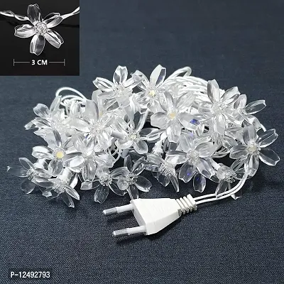 Sri Sai Tradelink 16 LED Blossom Flower Fairy String Lights, 3 Meters LED Christmas Lights for Diwali Home Decoration (Warm White)-thumb3