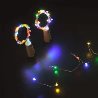 SRI SAI Bottle Lights Multi Color Battery Powered, Cork Shaped Fairy String DIY, Party, Decor (Pack of 3) Botle NOT incuded-thumb2