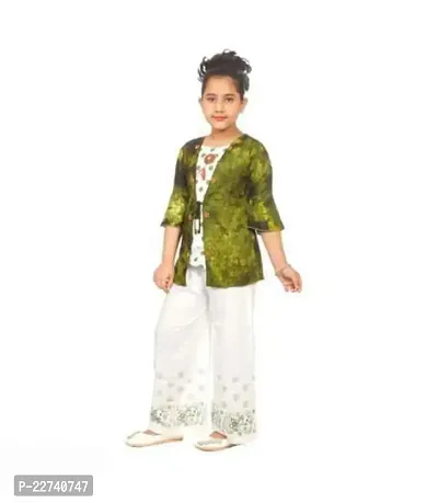 Stylish Fancy Designer Cotton Clothing Set For Kids Girls Pack Of 1-thumb0