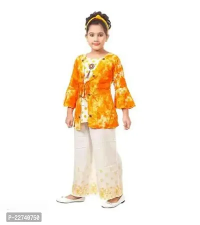 Stylish Fancy Designer Cotton Clothing Set For Kids Girls Pack Of 1-thumb0