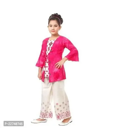 Stylish Fancy Designer Cotton Clothing Set For Kids Girls Pack Of 1-thumb0