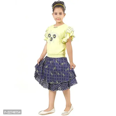 Stylish Fancy Designer Cotton Clothing Set For Kids Girls Pack Of 1-thumb2