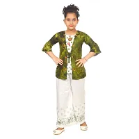 Stylish Fancy Designer Cotton Clothing Set For Kids Girls Pack Of 2-thumb2