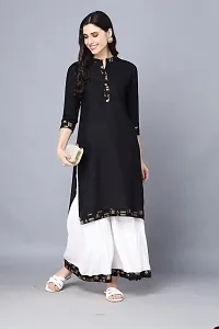 BADRIKA Kurti and White sharara with Printed Border-thumb2