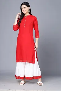 BADRIKA Kurti and White sharara with Printed Border-thumb1