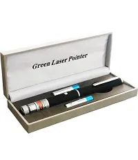 Ultra Powerful Green Laser Light Pen Beam for Presentation with Adjustable Cap to Change Project Design | 2000 Metres Laser Pointer Pen, Long Range | Extra Disco Light Effect-thumb2