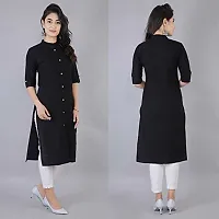 Tanvi Creations Womens Rayon Front Slit Kurta (Size XS to 5XL)-thumb1