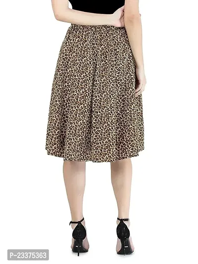 Classic Crepe Printed Skirts for Women-thumb4