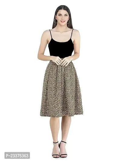 Classic Crepe Printed Skirts for Women-thumb5