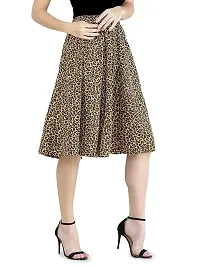 Classic Crepe Printed Skirts for Women-thumb1