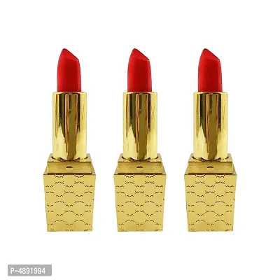 Matte Red Color Lipstick (Pack of 3)