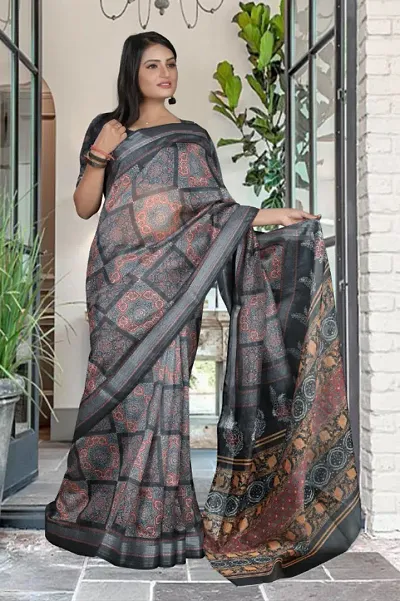 New In Organza Saree with Blouse piece 