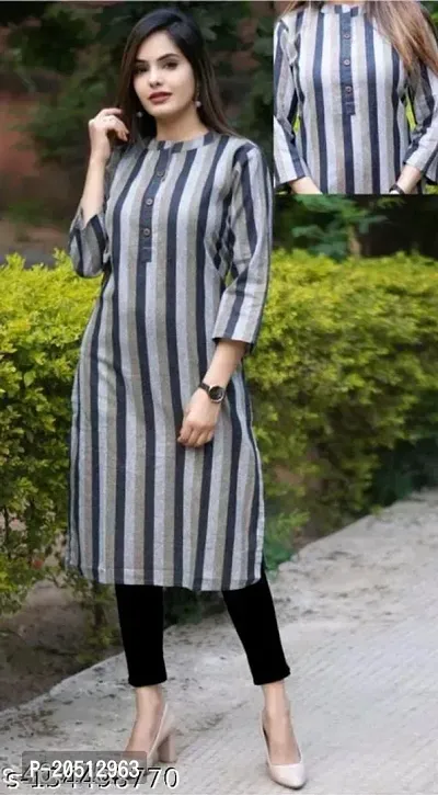 A-Line Checked Polycotton Kurta-thumb0