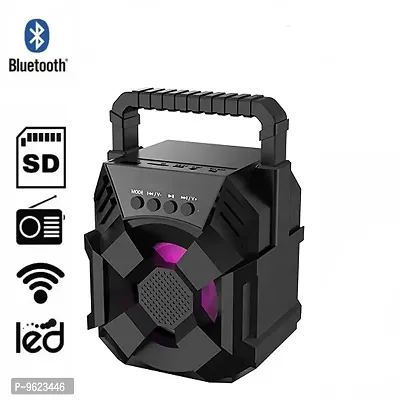 New Extra Baas Stereo sound quality |Led Colour Changing Lights | mini Home theatre| Speaker Support TF/USB/Pen Drive/AUX Slot Bluetooth Car Speaker-thumb0