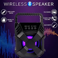 Brand New Wireless Bluetooth speaker with RGB lights  mini Home theatre| Speaker Support TF/USB/Pen Drive/AUX Slot-thumb1