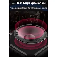 TOP Selling WS-03 Loud Stereo Sound Portable Wireless Rechargeable Multimedia System Karaoke Handle Speaker Splash Proof | Led Color Changing Lights { Free MIC }-thumb1