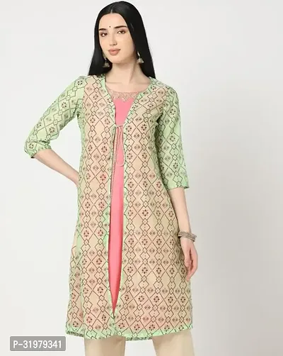 Stylish Multicoloured Cotton Kurta For Women