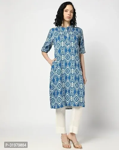 Stylish Multicoloured Cotton Kurta For Women-thumb0