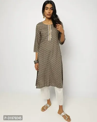 Stylish Multicoloured Cotton Kurta For Women-thumb0