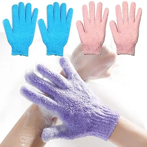 trong Exfoliating Hydro Body Scrub Gloves. Dead Skin Cell Remover. Bath and Shower Gloves for deep cleansing and a healthy looking skin (Heavy Exfoliating, Gray)