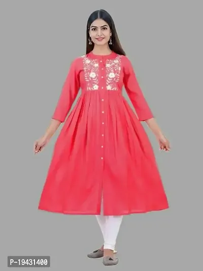 A-Line   Rayon Kurta For Women-thumb0