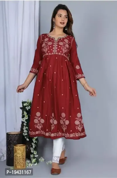 A-Line   Rayon Kurta For Women