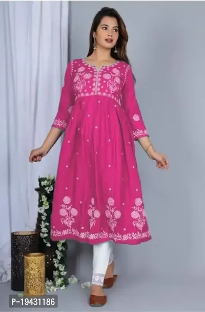 A-Line   Rayon Kurta For Women