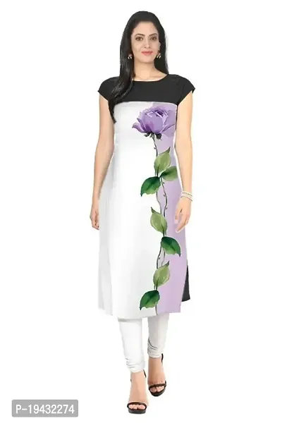 Stylish Crepe Printed Kurtas For Women