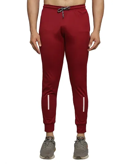 BUKSET Men's Polyester Lycra Regular Fit Track Pants | Regular Fit Solid Trackpants Jogger | Polyester Lycra Lower for Men's and Boys