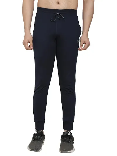 BUKSET Men's Polyester Lycra Regular Fit Track Pants | Regular Fit Solid Trackpants Jogger | Polyester Lycra Lower for Men's