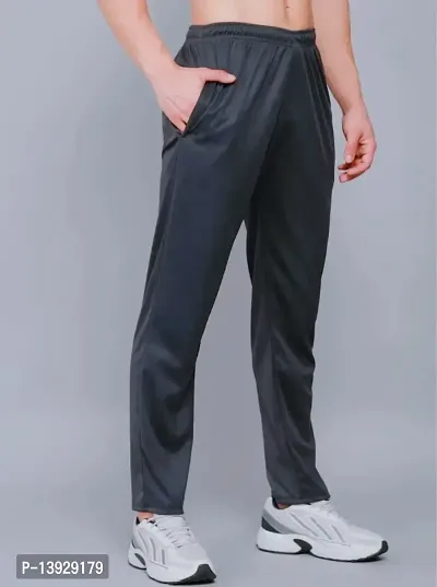 Classic Lycra Solid Track Pant For Men-thumb3