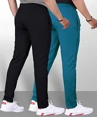 Classic Lycra Solid Track Pant For Men, Pack of 2-thumb2