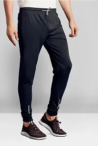 Classic Lycra Solid Track Pant For Men-thumb1