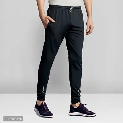 Classic Lycra Solid Track Pant For Men-thumb3