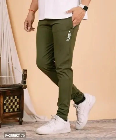 Mens Trackpants Green (Lycra)