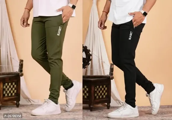 Men's Regular Fit Trackpants Pack Of 2-thumb0