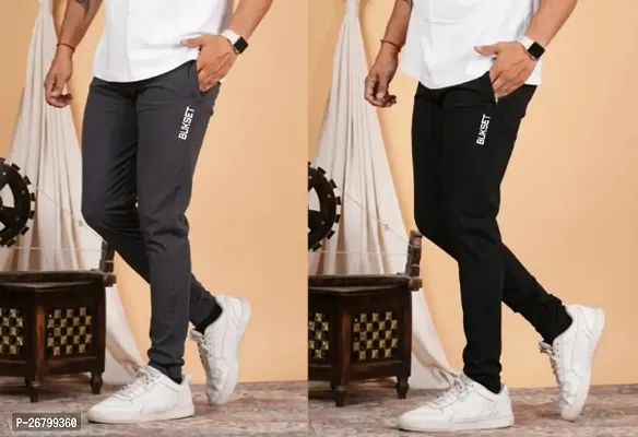 Men's Regular Fit Trackpants Pack Of 2-thumb0