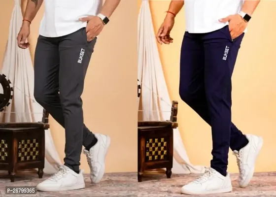 Men's Regular Fit Trackpants Pack Of 2